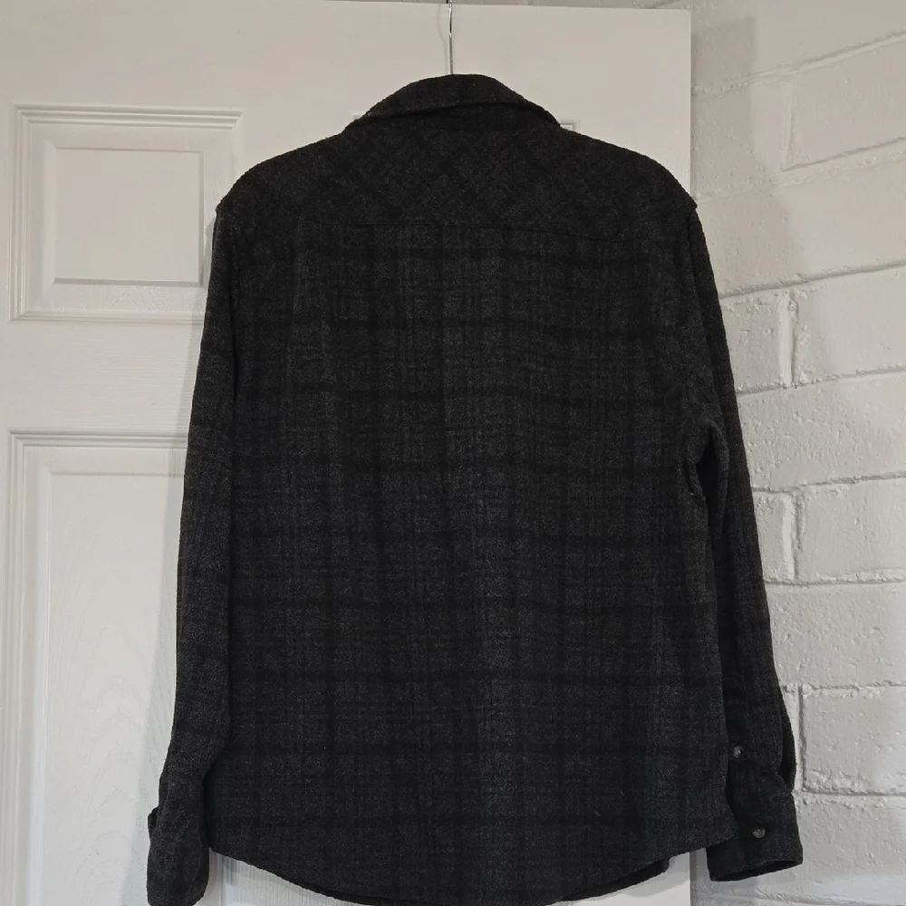 Chaps Charcoal Plaid Men's Shirt Jacket